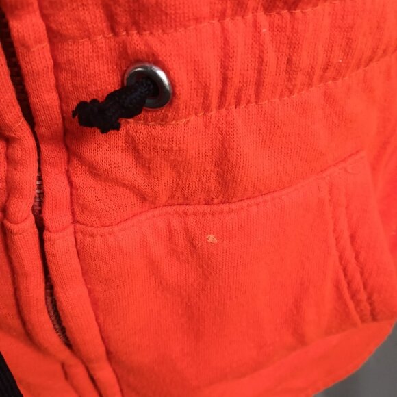 Men's Large Vintage 1980's Hoody Jacket Golden Harvest Farmer Patch Drawstring - Picture 7 of 9